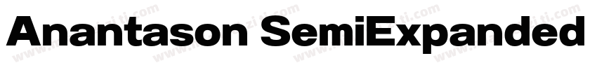 Anantason SemiExpanded Ultra字体转换